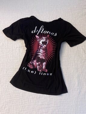 deftones like linus cat shirt
